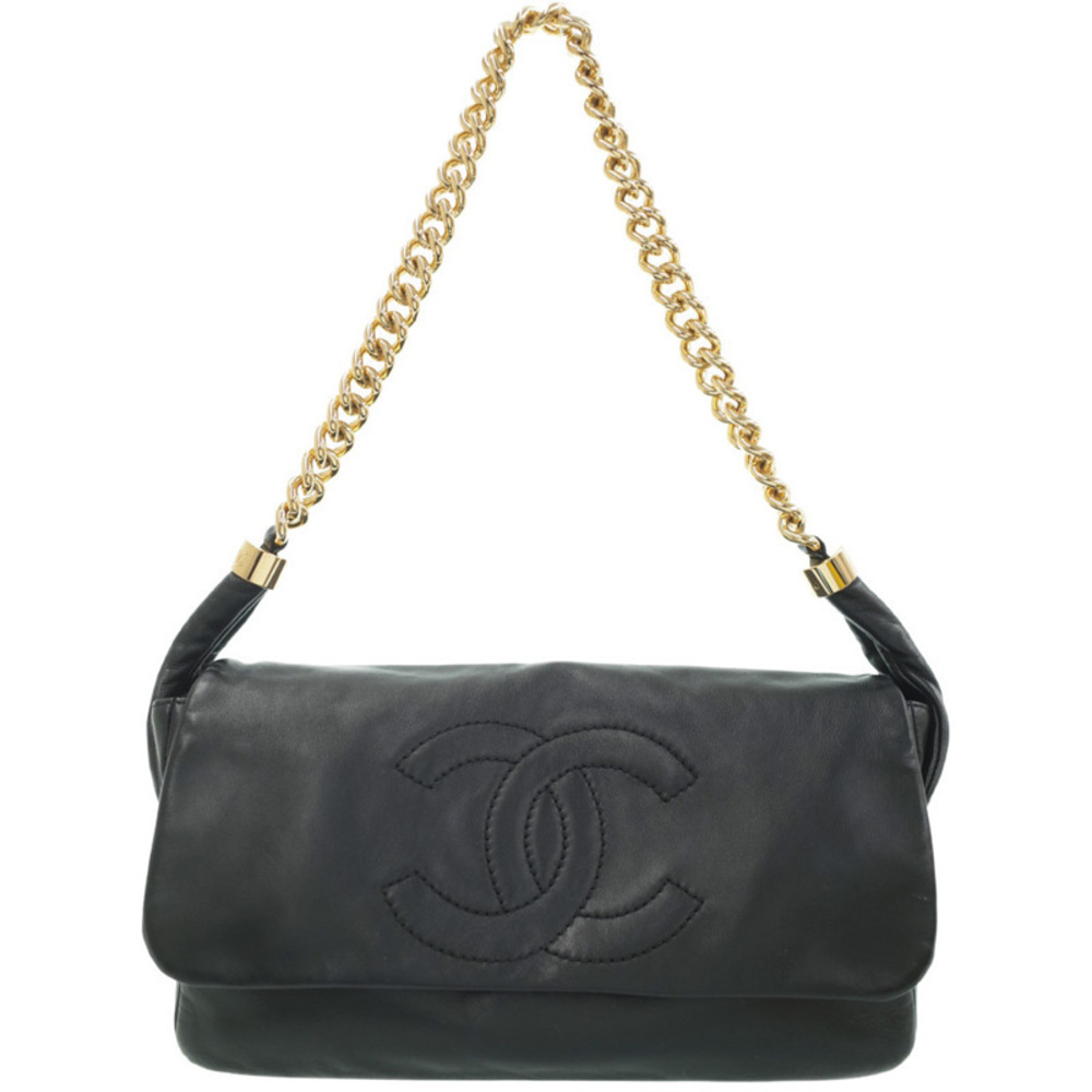 Chanel Coco Mark Chain Shoulder Bag 2way Leather
